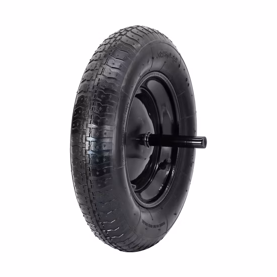ヘビーデューティ固体ゴムポリウレタン発泡フラットフリー PU フォームトロリー手押し車ホイール 3.50